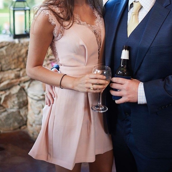 BCBG Generation Pink Rose lace dress with pockets! - Picture 2 of 5